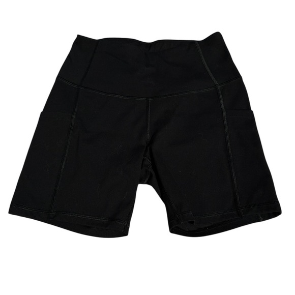 Ewedoos Pants - Ewedoos Women Black High Waist Biker Shorts with Pockets XS